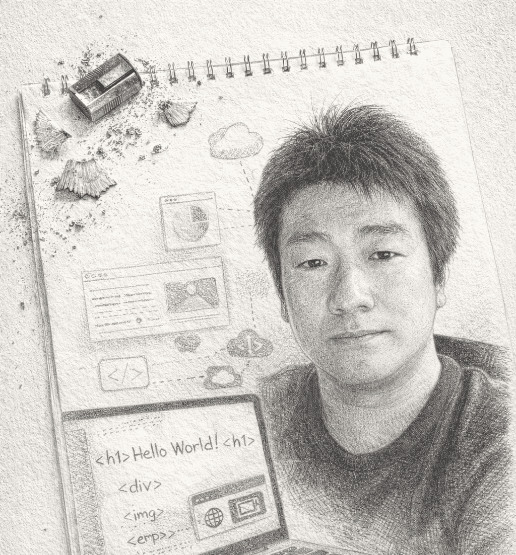 Haruのスケッチ風プロフィール画像